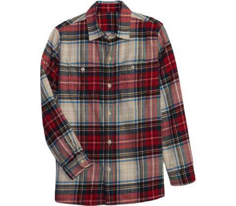 GAP LS Flannel červená