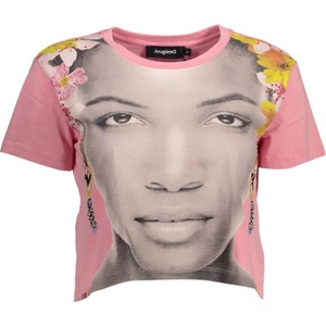 DESIGUAL Дамска тениска с къс ръкав desigual, Цвят Роза (22swtk22_rosa_3058)