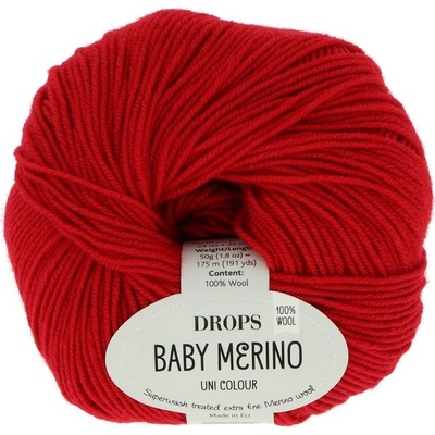 Drops Baby Merino UNI 16 červená