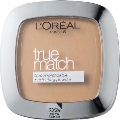 L'Oréal Paris True Match jemný pudr pro přirozený vzhled kompaktný púder 3.D/3.W Dore Warm 9 g