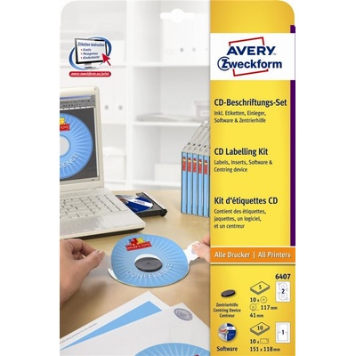 Avery Zweckform 5 listů, A4, bílé 6407