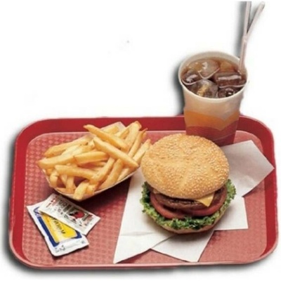 Cambro Fast food podnos 26,5x34,5 cm červený