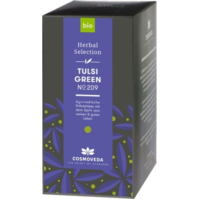 Cosmoveda Bio čaj Green Tulsi 25 sáčků