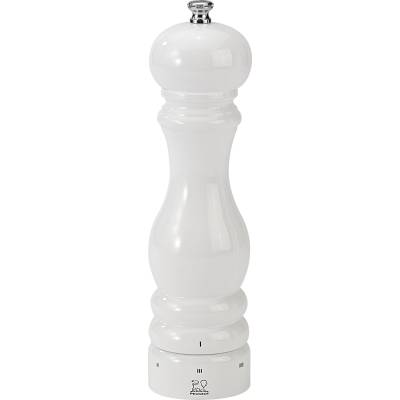Peugeot Мелничка за черен пипер бяло лакирано буково дърво 22 cm PARIS uSelect Peugeot (PG27827)