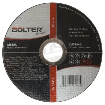 Image 1 of Bolle Диск за рязане на метал Bolter , 115 mm, A60P , XG53160 (XG53160)