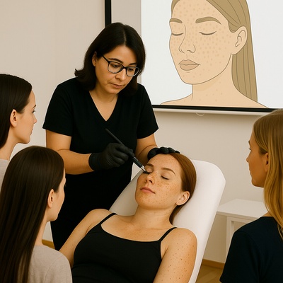 Prezenční kurz - Permanentní tetování pih - Freckles Tattoo Varianta: s tetovacím perem