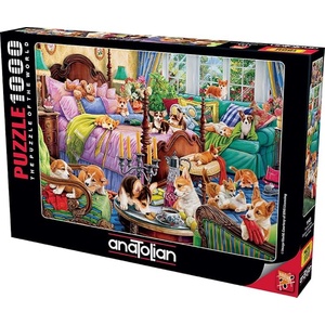 Anatolian Пъзел Anatolian - Кученца в спалнята, 1000 части (P1143)