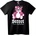 NOONEBRAND Тениска Улични Мечок - 2XL, Black