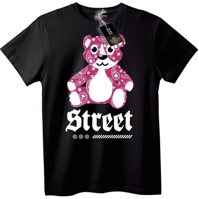 NOONEBRAND Тениска Улични Мечок - 2XL, Black