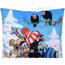 Moravská ústředna Polštář Krtek a skútr 30x30