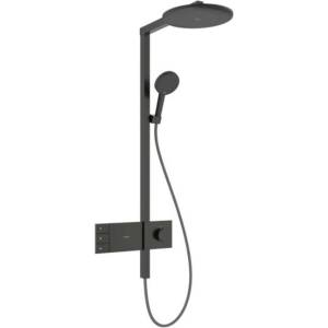 Hansgrohe Raindance Alive S - Душ комплект с термостат, диаметър 30 cm, 3 струи, EcoSmart, четкан черен хром 24596340 (24596340)