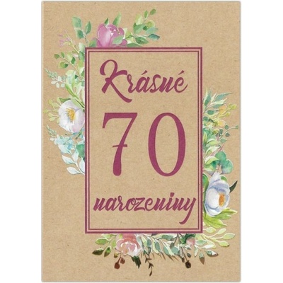 Přání k narozeninám CTS69, kraft