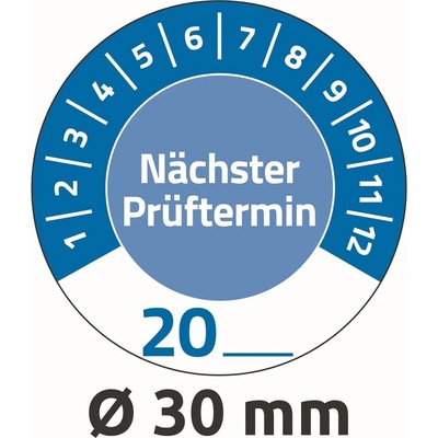 Avery Zweckform 7906 Revizní štítky 30 mm 80 ks modré
