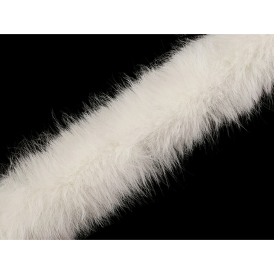 Všívací oděvní / dekorační kožešina kulatá šíře 7 cm Off White 1 m