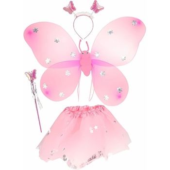 Toi Toys Детски карнавален костюм Toi Toys - Butterfly, с крила (12151)