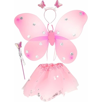 Toi Toys Детски карнавален костюм Toi Toys - Butterfly, с крила (12151)