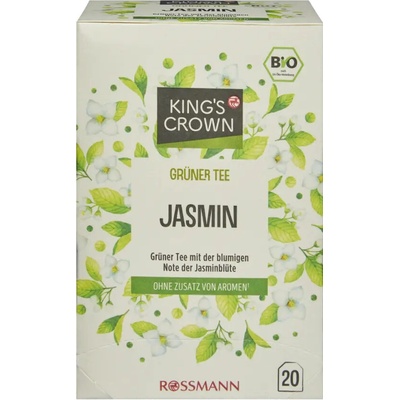 King's Crown BIO Zelený čaj Jasmín 30 g