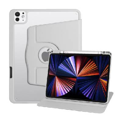 Въртящ се калъф 360° с място за Apple Pencil за iPad Pro 13" (2024/2025) - сиво (78354)