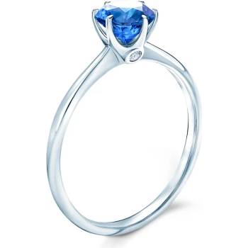 Image 1 of SAVICKI Годежен пръстен The Journey: бяло злато, син сапфир