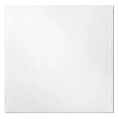 Ozdobné obálky Millenium - 15,8 x 15,8 cm, 120 g/m2, metalické, diamantově bílé, 10 ks