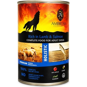 AMBROSIA Dog Adult Rich in Lamb & Salmon 395 g