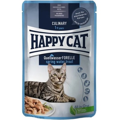 Happy Cat MIS Culinary Spring-Water Trout пауч за котки с пресноводна пъстърва 85gr