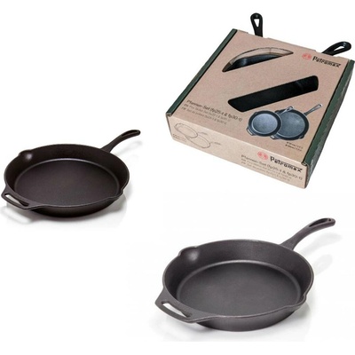 Petromax sada 2 litinových pánví 25, 30 cm s madlem 701249, FP25-T, FP30-T
