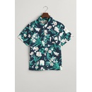 Gant Oleander Print Cotton Ss Shirt modrá