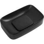 Inter Ceramic Мивка за баняCARLINO 901MB, Inter Ceramic, монтаж върху плот, порцелан, черен мат, 37.5х14.5х60см (901MB)