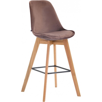 Design-Shop Metz samet Hnědá / natura