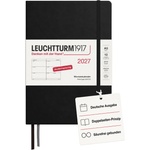 Leuchtturm1917 Weekly Calendar 2027 Medium (A5) - German, Black, Hardcover, 145 x 210 mm, 12 months - January-December 2027, 1 week per double page, 80 g/m2 paper with high ink compatibility - 400101 (400101)