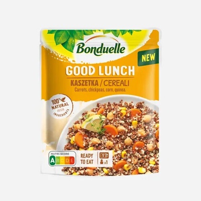 Bonduelle Good Lunch sterilizovaná zmes mrkvy cícera kukurice a quinoy 250 g