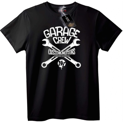NOONEBRAND Тениска Garage Crew Персонализирани Мотори - 3XL, Black