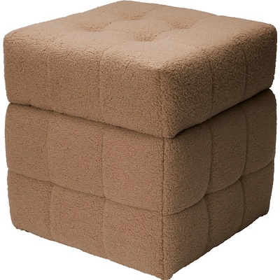 Homestyling Taburet s úložným prostorem 38x38x37 cm hnědá