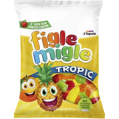 Figle Migle gumové cukríky Tropic 80 g