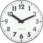 NeXtime Стенен или настолен часовник Duomo Mini бял (3533WI) Будилник