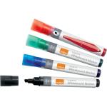 Nobo WB Marker LiquidInk скосен 4 мм, асорти (4) (1915387)