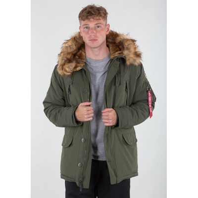 Alpha Industries Polar jacket pánska zimná bunda dark green zelená