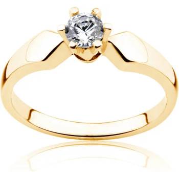 Image 1 of SAVICKI Годежен пръстен Triumph of Love: злато, бял сапфир