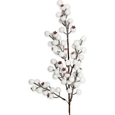 Bobule větev pvc 56cm bílá