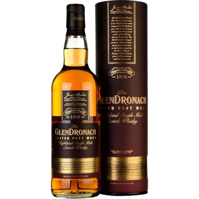Glendronach Peated Port Wood 46% 0,7 l (tuba)