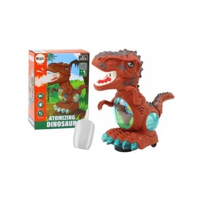 LEAN Toys Dinosaur Dancing Obstacle Sensor Lights Sounds Brown