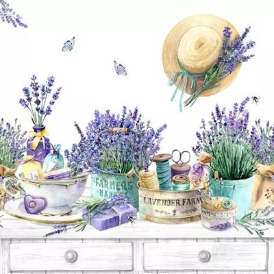ti-flair Ubrousek 33x33cm Levandulová farma Provence – Zboží Dáma
