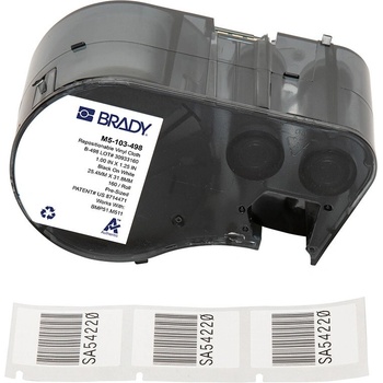Brady M5-103-498 / 170926, 25.40 mm, Vinyl, черно копиране / бял фон (170926)