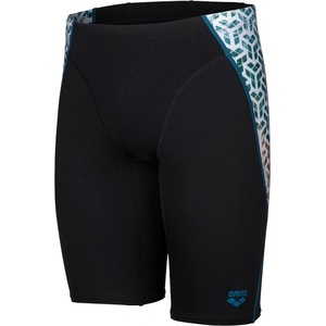 arena planet water swim jammer black/white multi xxl - uk40