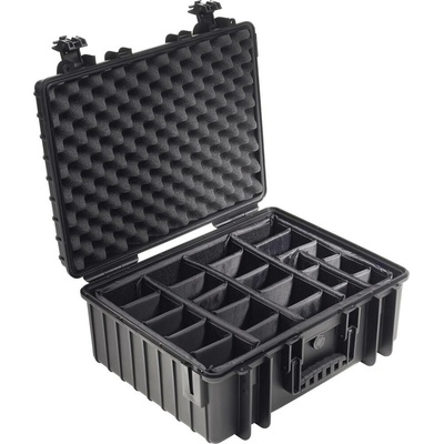 B W Outdoor Case Type 6600 čierny divider system