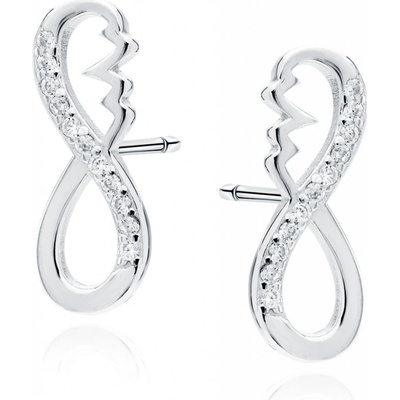 Lafira stříbrné náušnice Infinity Pulse Z1918