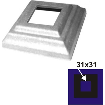 neuvedená Rozeta 60x60, h17, t4mm