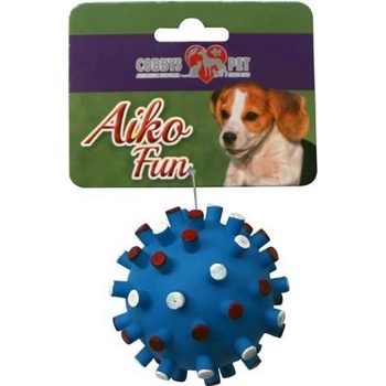 Cobbys Pet Aiko Fun Lopta s pichliačmi 7 cm