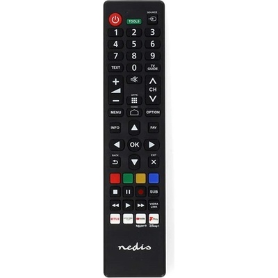 Nedis дистанционно управление за смяна , Panasonic , Sharp , предварително програмирано , Amazon Prime , Disney+ , Netflix , Rakuten TV , YouTube TVRC45PASHBK (TVRC45PASHBK)